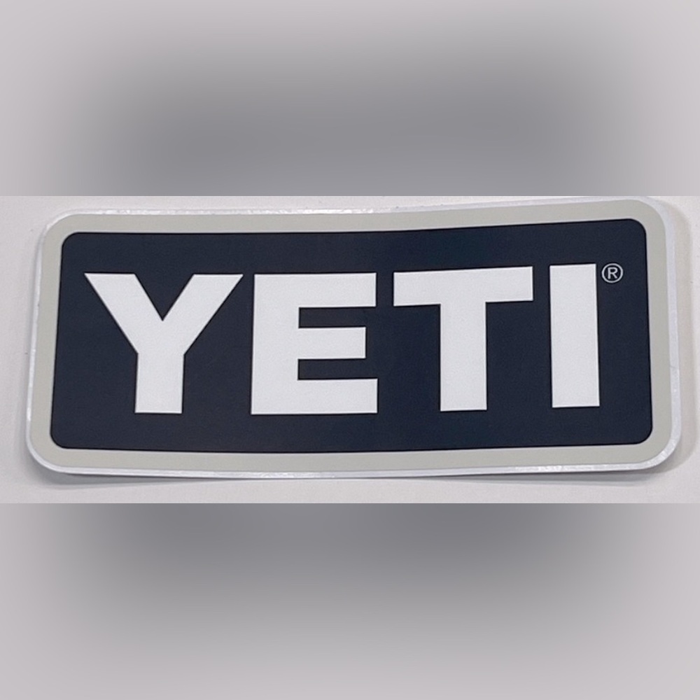YETI Black and White Logo Decal
